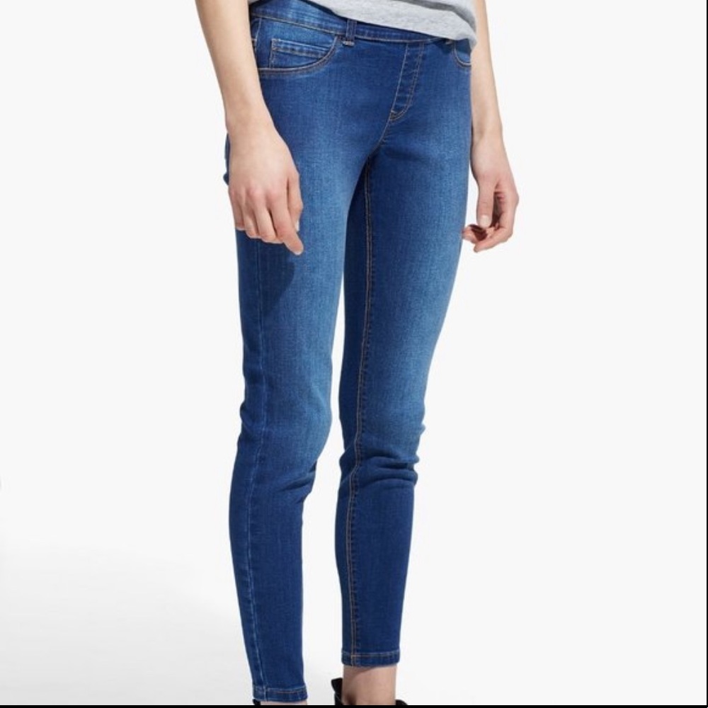 Mango Medium Wash Fade Denim Skinny Piti Jeans